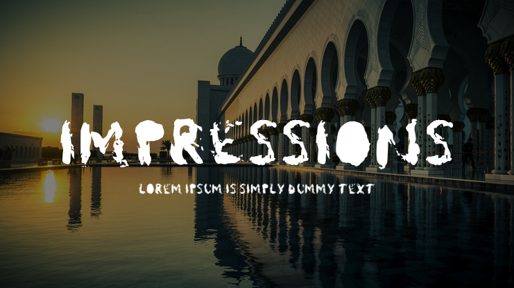 Impressions Font