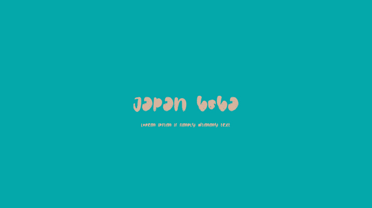 Japan Boba Font