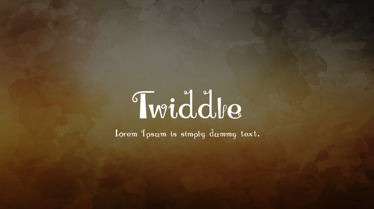 Twiddle Font