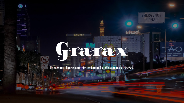 Grarax Font