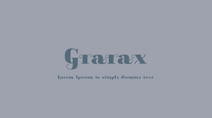 Grarax Font