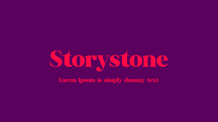 Storystone Font