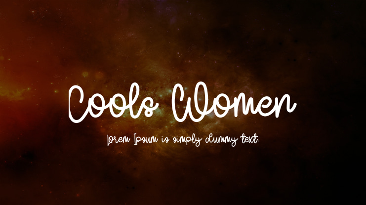 Cools Women Font