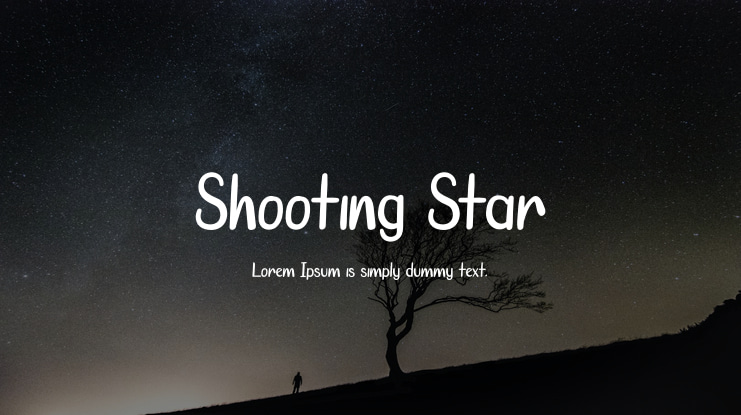 Shooting Star Font