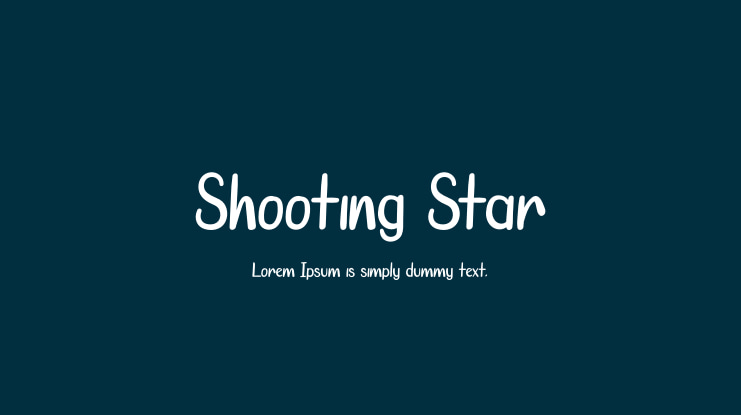 Shooting Star Font