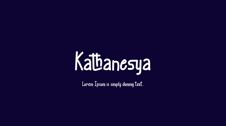 Kathanesya Font