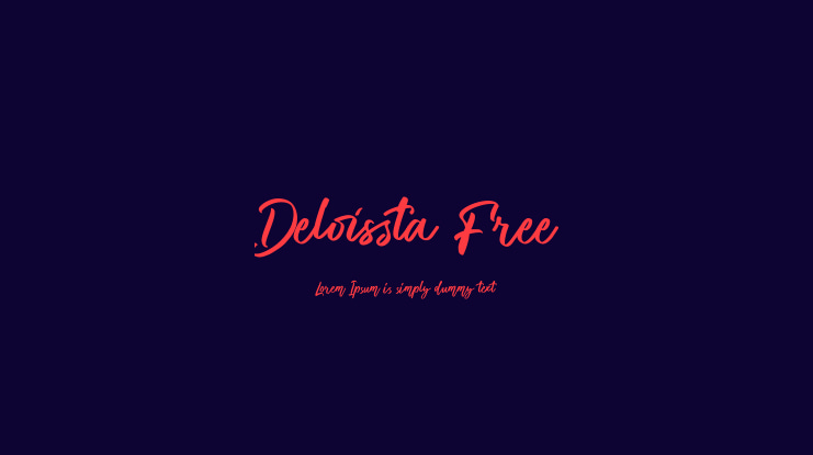 Deloissta Free Font
