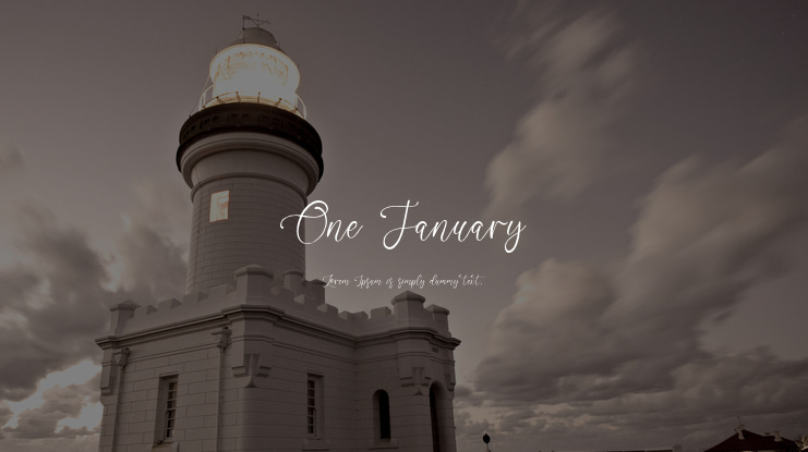One January Font Family