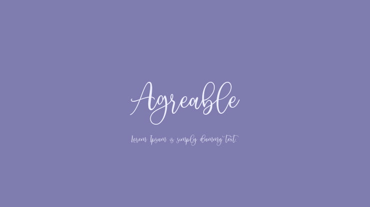 Agreable Font