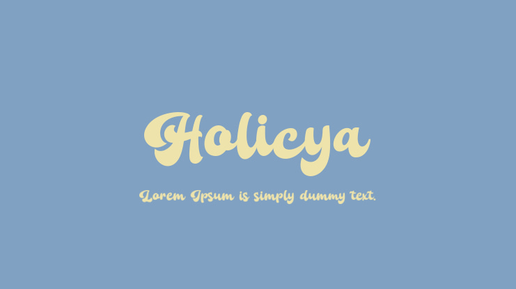 Holicya Font