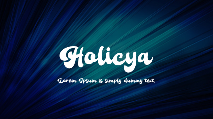 Holicya Font