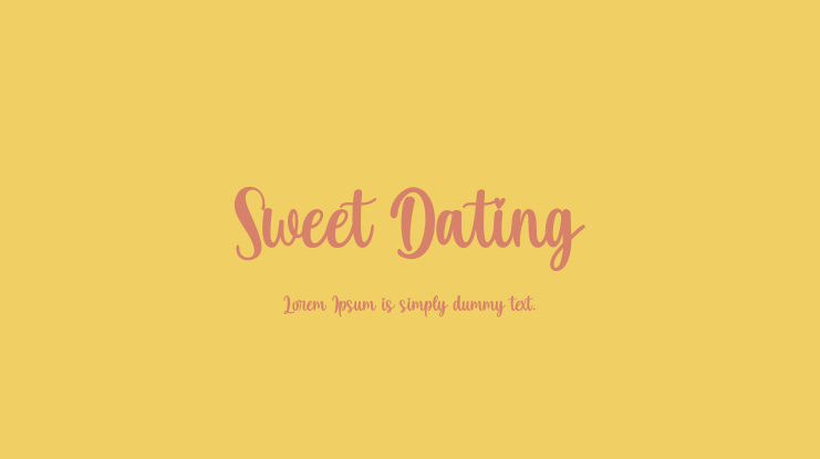 Sweet Dating Font
