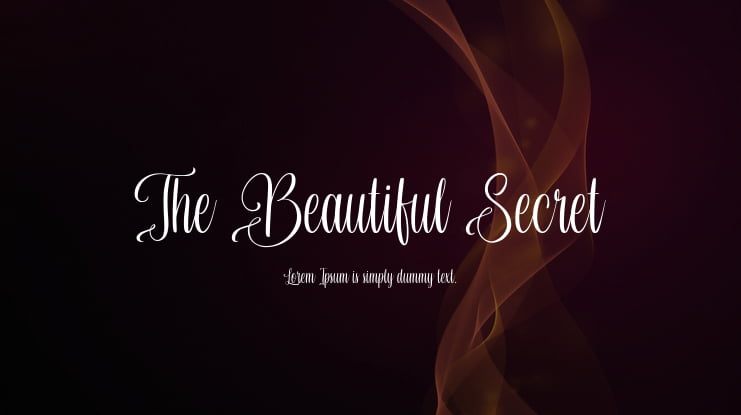 The Beautiful Secret Font