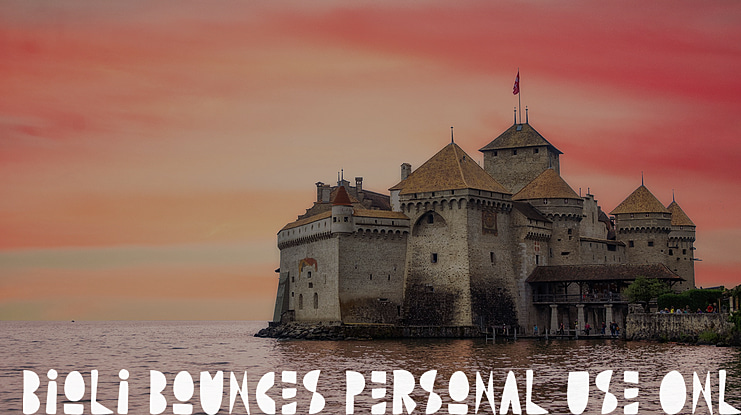 Bioli Bounces Personal Use Only Font