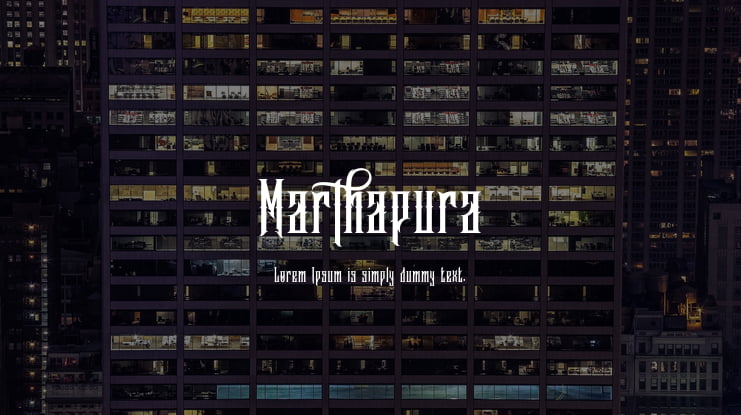 Marthapura Font