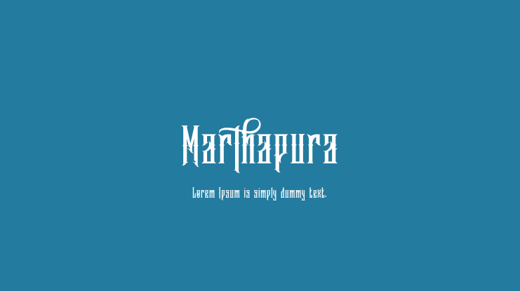 Marthapura Font