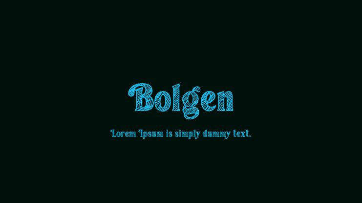 Bolgen Font