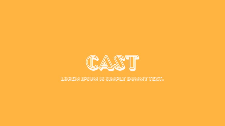 Cast Font