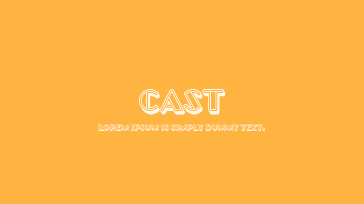 Cast Font
