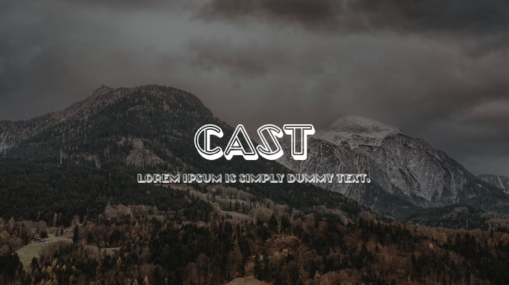 Cast Font