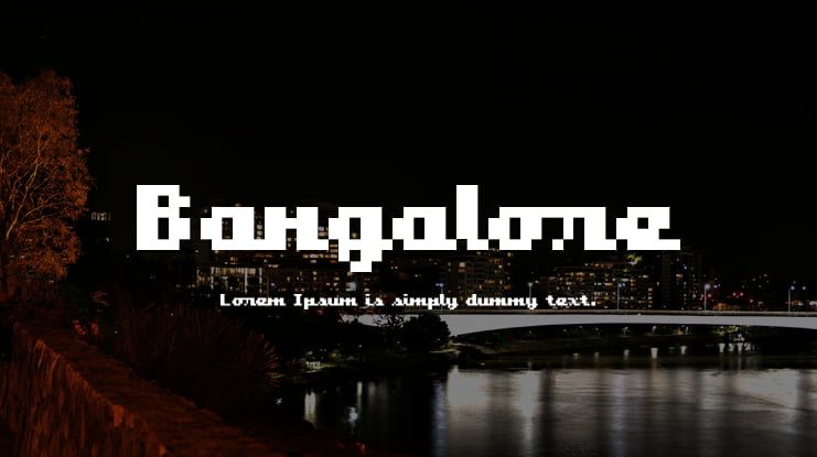 Bangalore Font