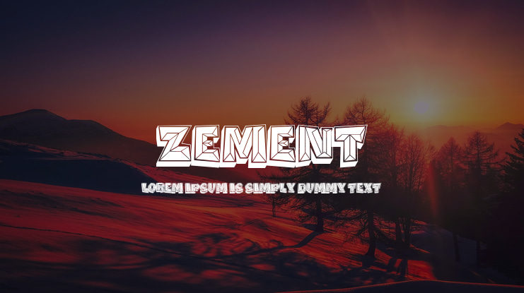 Zement Font