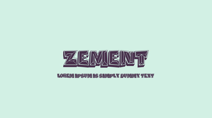 Zement Font