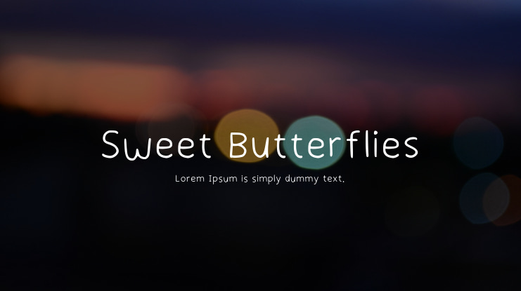 Sweet Butterflies Font
