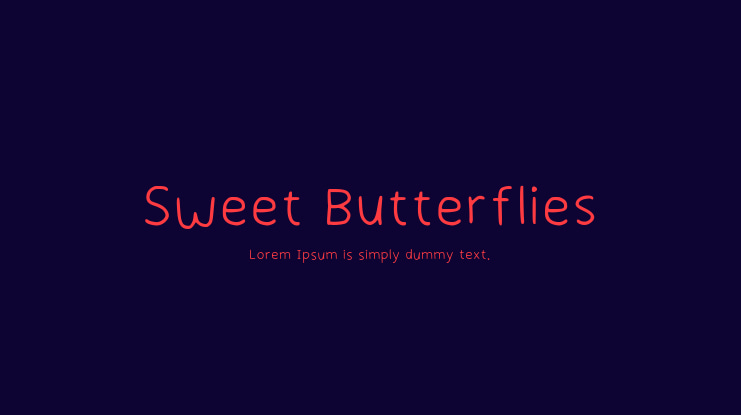 Sweet Butterflies Font