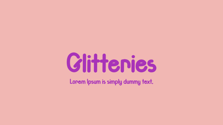 Glitteries Font