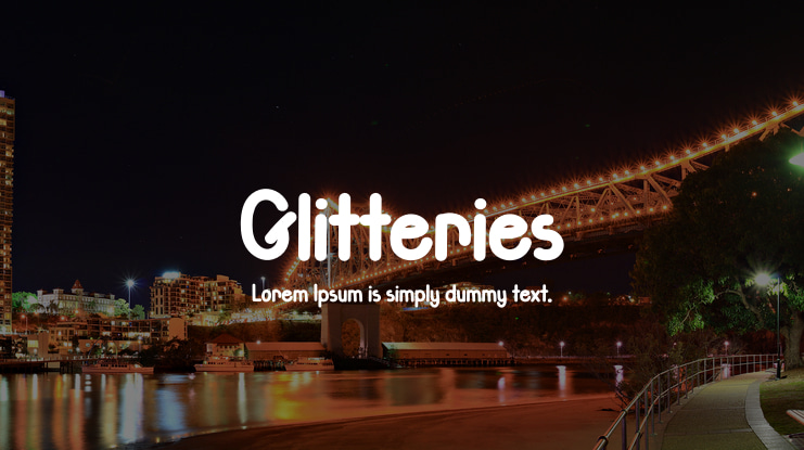 Glitteries Font
