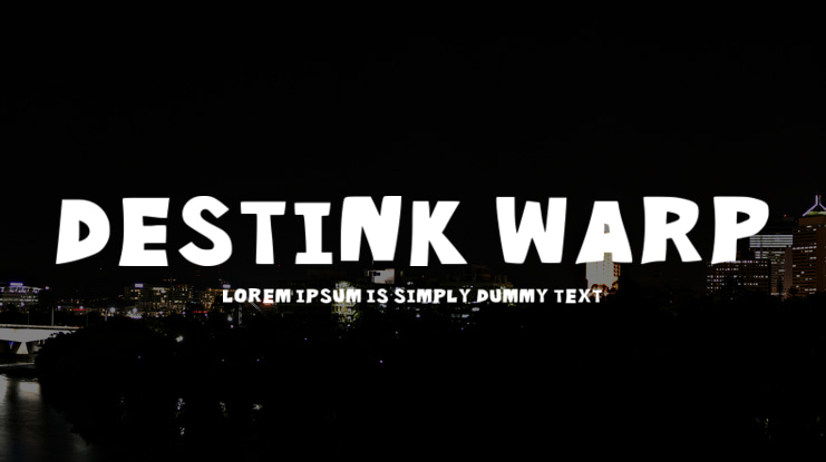 Destink Warp Font