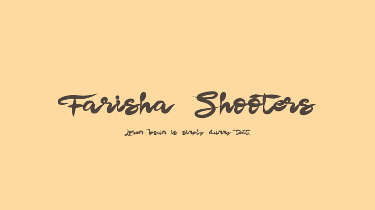 Farisha Shooters Font