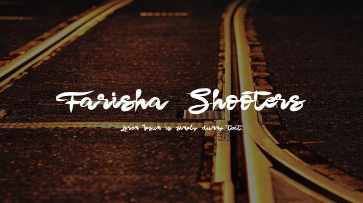 Farisha Shooters Font