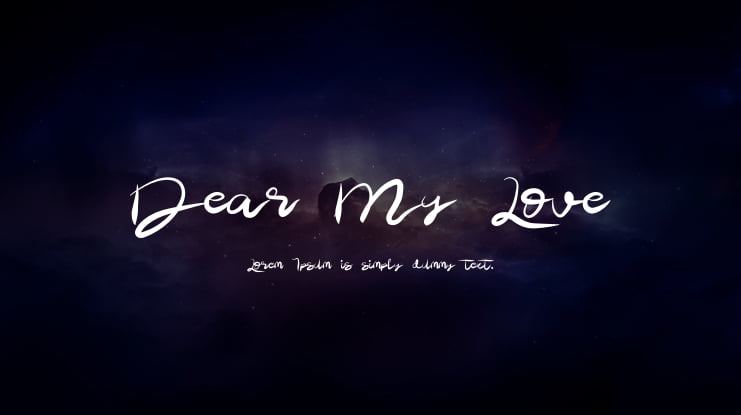 Dear My Love Font