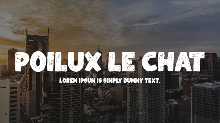 Poilux le Chat Font