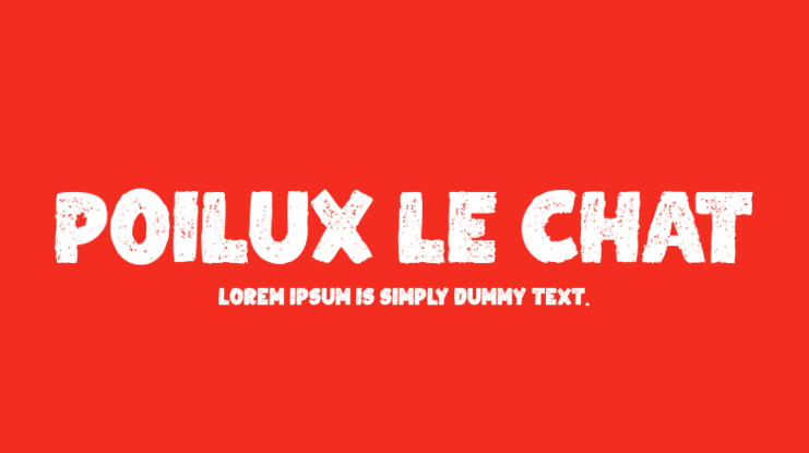 Poilux le Chat Font