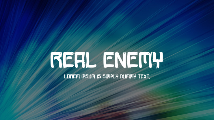 Real Enemy Font
