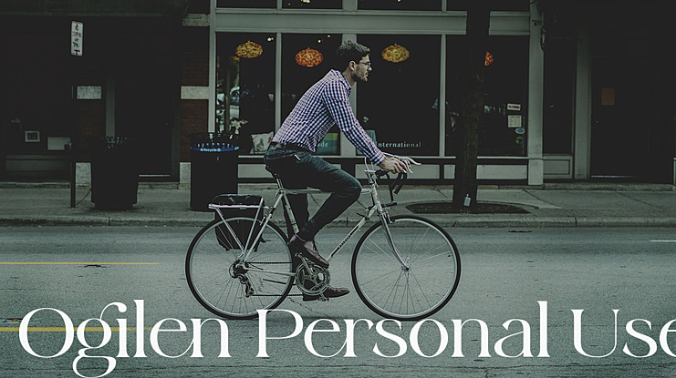 Ogilen Personal Use Font