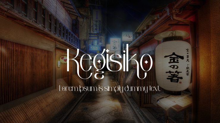 Kegisiko Font