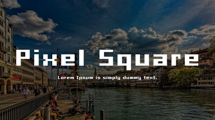 Pixel Square Font Family