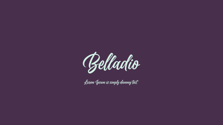 Belladio Font