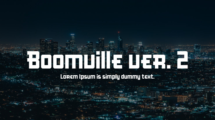 Boomville ver. 2 Font