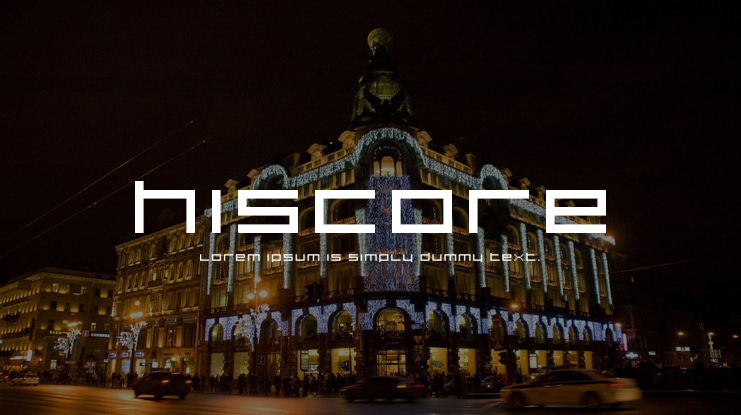 Hiscore Font