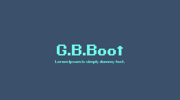 G.B.Boot Font