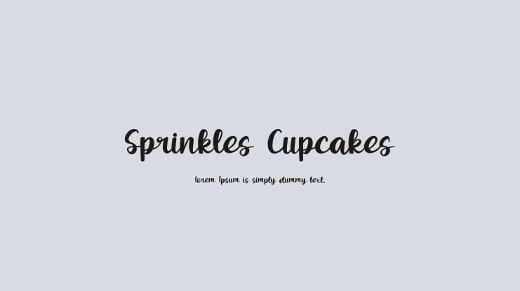 Sprinkles Cupcakes Font