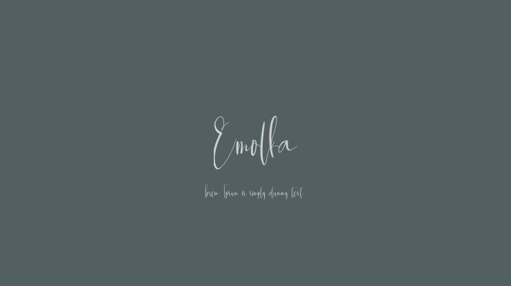 Emolka Font