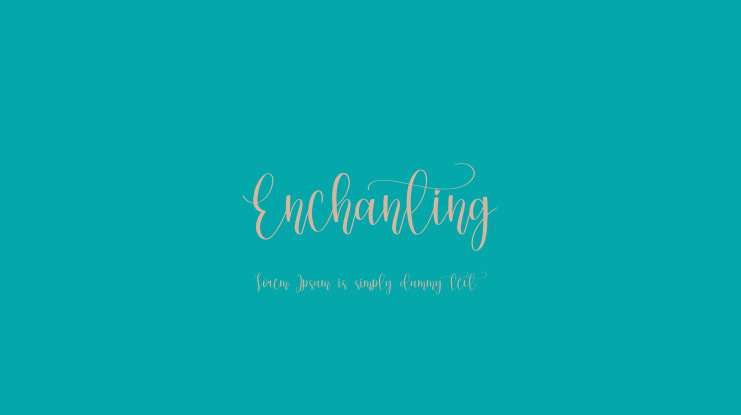 Enchanting Font