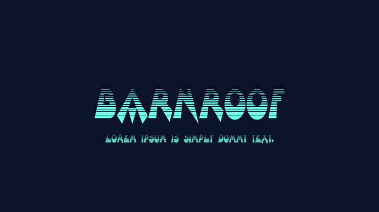 Barnroof Font