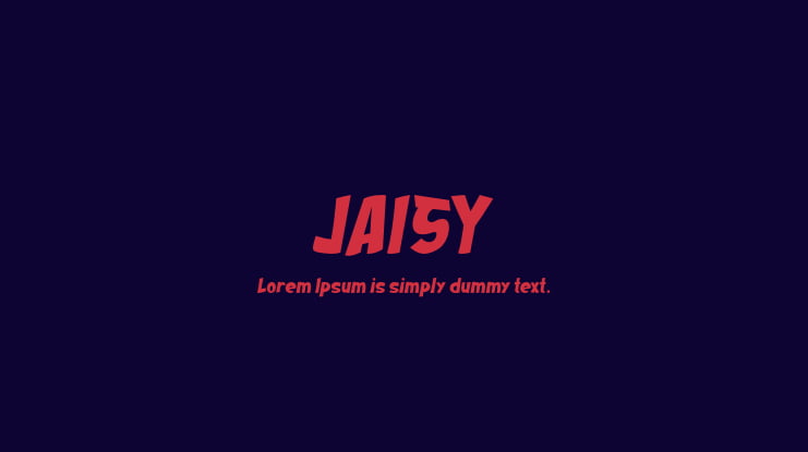 JAISY Font